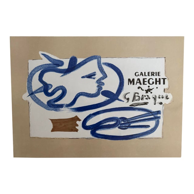 1950s Georges Braque Lithograph-3 Galerie Maeght Art in Posters For Sale