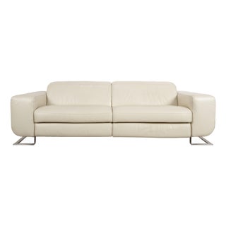 Leather 007 Three-Seater Sofa with Electric Function from Joop For Sale