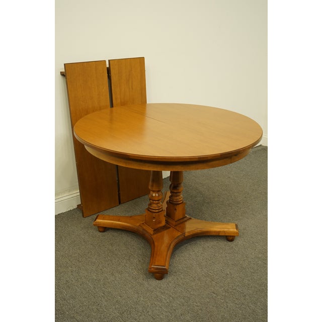 Tell City Furniture Colonial Style Maple 64" Double Pedestal Dining