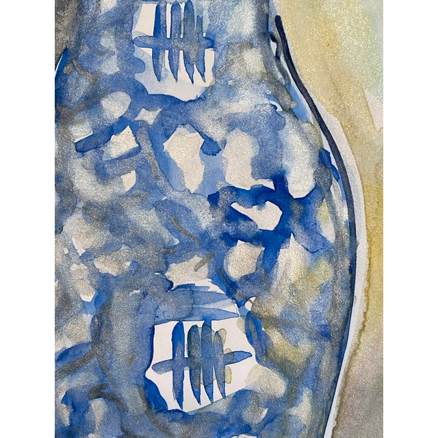 Blue Blue and White 13 Contemporary Painting For Sale - Image 8 of 11