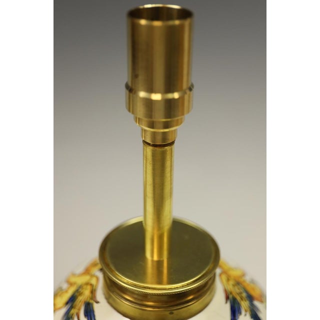 Renaissance Revival Italian Majolica Table Lamps, 1890, Set of 2 For Sale - Image 10 of 18