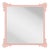 Fleur Home Garden District Napoleon Square Mirror in Salmon Berry, 24x24 For Sale