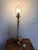 Vintage Quoizel Lenox Porcelain Table Lamp With Fringe Shade & Angel Finial For Sale - Image 10 of 11
