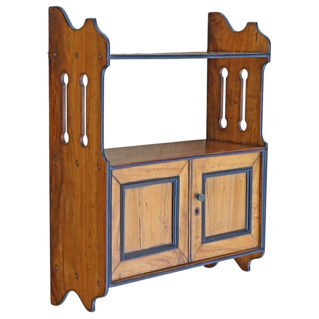 Antique 19th century limewood wall shelves / cupboard – fine quality this charming 19th-century limewood wall cupboard and...