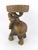 Vintage Thai Hand-Carved Hardwood Elephant Side Table / Sculptural Stool For Sale - Image 11 of 18