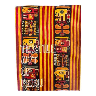 1990s Book: Textile Art of Peru, First U. S. English-Language Edition For Sale