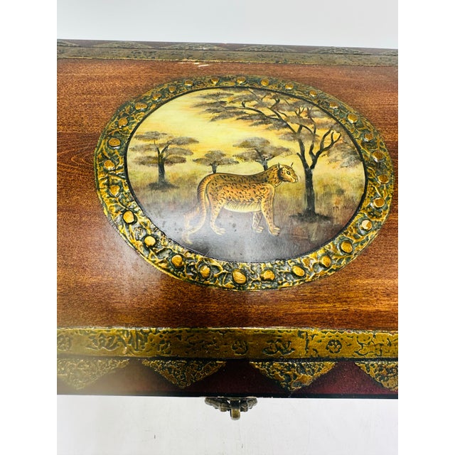 Illustration Decorative Cheetah Box For Sale - Image 3 of 11