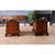 Banded Mahogany Partners Desk For Sale - Image 11 of 18