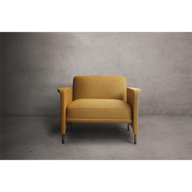Gold Carson Armchair by Collector For Sale - Image 8 of 18