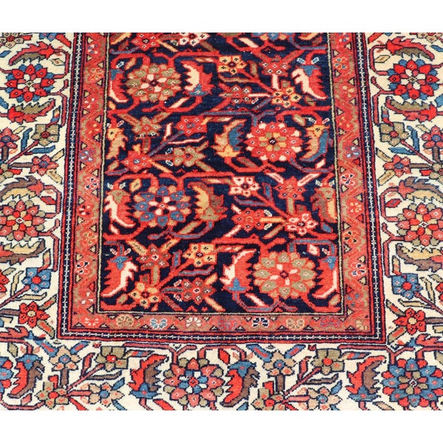 Antique Persian Fine Malayer Rug With All-Over Floral Design 4'0 X 6'0 For Sale In Atlanta - Image 6 of 12