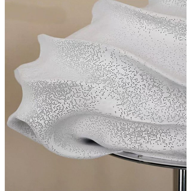 2020s Modern Minimalist Pleated Texture Lamp For Sale - Image 5 of 5