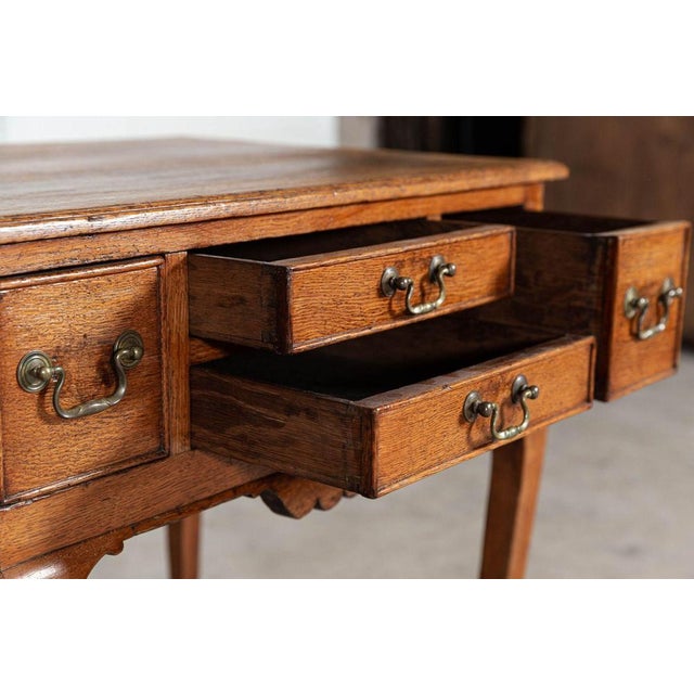 19th Century Georgian English Oak Low Boy, 1800s For Sale - Image 11 of 16