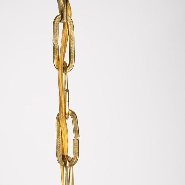 Glass Chandelier from Kamenický Šenov, 1970s For Sale - Image 7 of 8