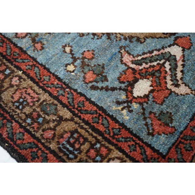 Teal Antique Hamedan Rug 2'5'' x 3'7'' For Sale - Image 8 of 12