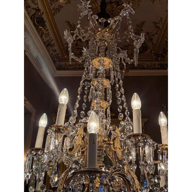 Antique French Chandelier, 1870 For Sale - Image 6 of 14