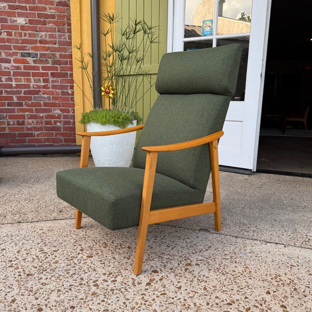 Vintage mid-century Swedish modern Model Lugano Hög lounge chair manufactured by IKÈA Sweden, c.1958-1962. This...