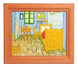 Dutch Artist Geelong after Van Gogh, The Bedroom, 1970s, Oil Painting, Framed