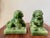 Asian 1950s Acrylic Jade Shishi Guardian Lions- a Pair For Sale - Image 3 of 13