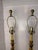 Metal Mid 20th Century Tall Brass Footed Lamps - a Pair For Sale - Image 7 of 13