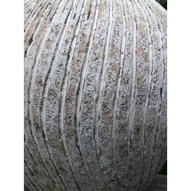 Late 20th Century Vintage Late 20th Century Plaster Swirl Lamp For Sale - Image 5 of 6