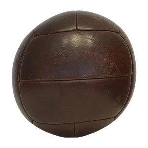 Vintage Leather 4kg Medicine Ball, 1930s
