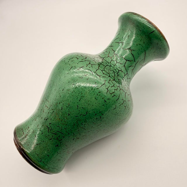 Magnificent Crackle Vase Design Work of Mid Century Art For Sale - Image 4 of 11