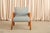 Blue Mid Century Modern Armchair Attributed to Leslie Diamond for Conant Ball For Sale - Image 8 of 15