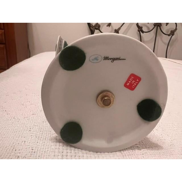 Neoclassical Giulia Mangani Style Porcelain Candlestick For Sale - Image 3 of 5