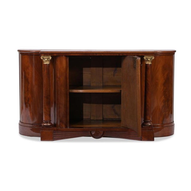 Biedermeier Mahogany Credenza, Northern Germany, 1830s For Sale - Image 5 of 7