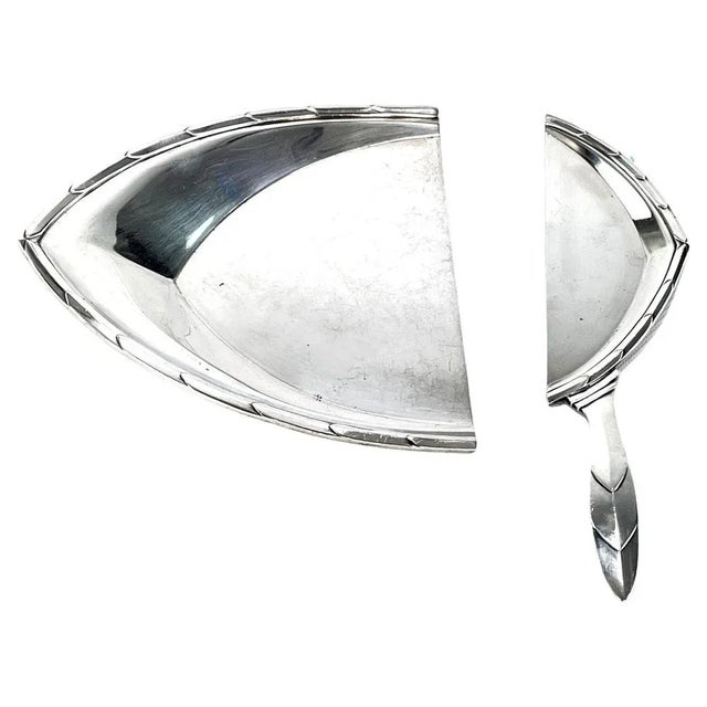 Art Deco Gallia Silver Plate Table Dustpan by Christofle, 1920s For Sale - Image 6 of 6