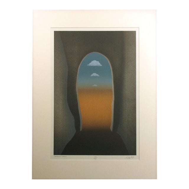 1980s John Axton "Hacienda Dream" Signed Numbered Lithograph, Southwestern, Matted For Sale