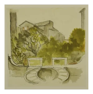 Cricket Palace, Offset by Renato Guttuso, Late 20th Century