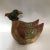 Antique carved wood pair of mallard ducks. Original painted finish with incredible patina.