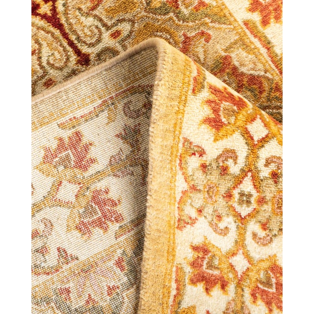 Mogul Hand-Knotted Runner Rug - Ivory, 2' 7" x 13' 3" For Sale In New York - Image 6 of 8