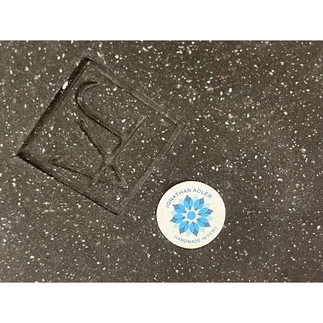 2000 - 2009 Jonathan Adler Palm Springs Bow Tie Stoneware Vase For Sale - Image 5 of 6