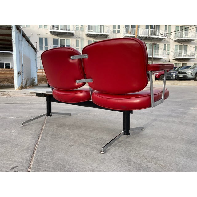 Vladimir Kagan Mid-Century Modern 2-Seat Tandem Bench From Belvedere For Sale - Image 4 of 13