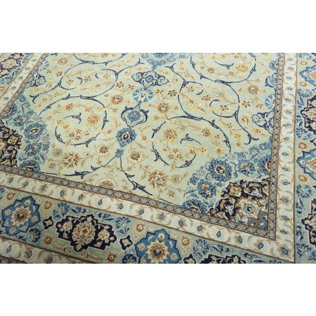 Textile Middle Eastern Kashan Rug For Sale - Image 7 of 13