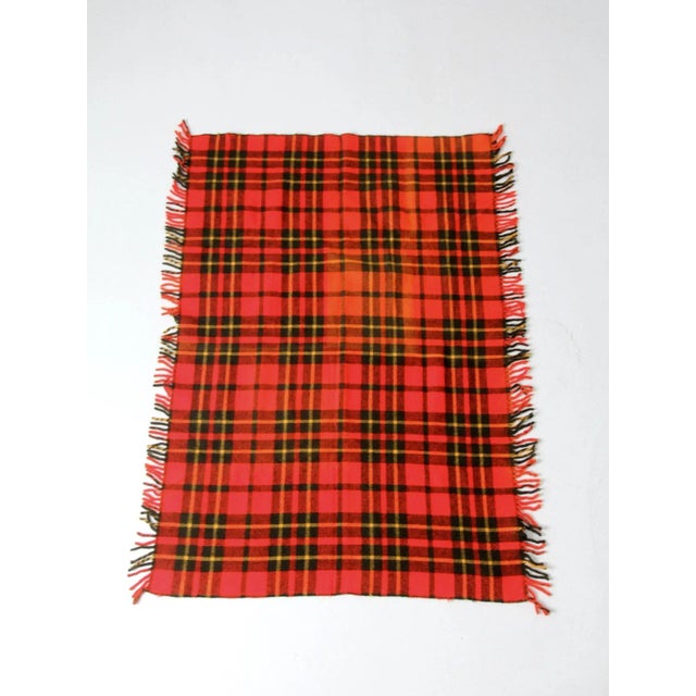Mid 20th Century Vintage Faribo Plaid Throw Blanket For Sale - Image 5 of 11