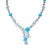Sky Blue Nina Zhou Serenity Aquamarine Turquoise Diamond Statement Necklace in 14k Yellow Gold For Sale - Image 8 of 11