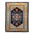 Vintage Tibetan Medallion Rug, Wool on Cotton, Black & Green, 1900s, 2' x 3' For Sale