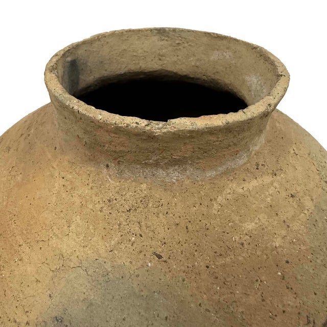 Japanese Antique Japanese Yayoi Era Hand Made Pot Shaped Pottery For Sale - Image 3 of 14