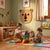 Early 21st Century Hand Tufted Bear Wall Rug for Children's Room – Handmade Wool Rug Wall Hanging | Size 2'x2' For Sale - Image 5 of 11