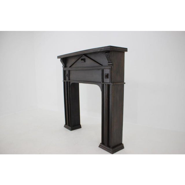 1950s Oak Fireplace Mantel, 1950s For Sale - Image 5 of 18