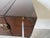 1980s Vintage Ralph Lauren Style Leather Suitcase Console Table With Brass Accents & Metal Base For Sale - Image 9 of 17