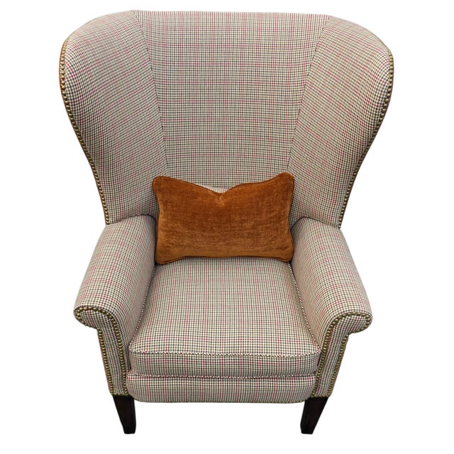 Pair of Vintage Ralph Lauren Kerry Wing Chairs For Sale - Image 12 of 12