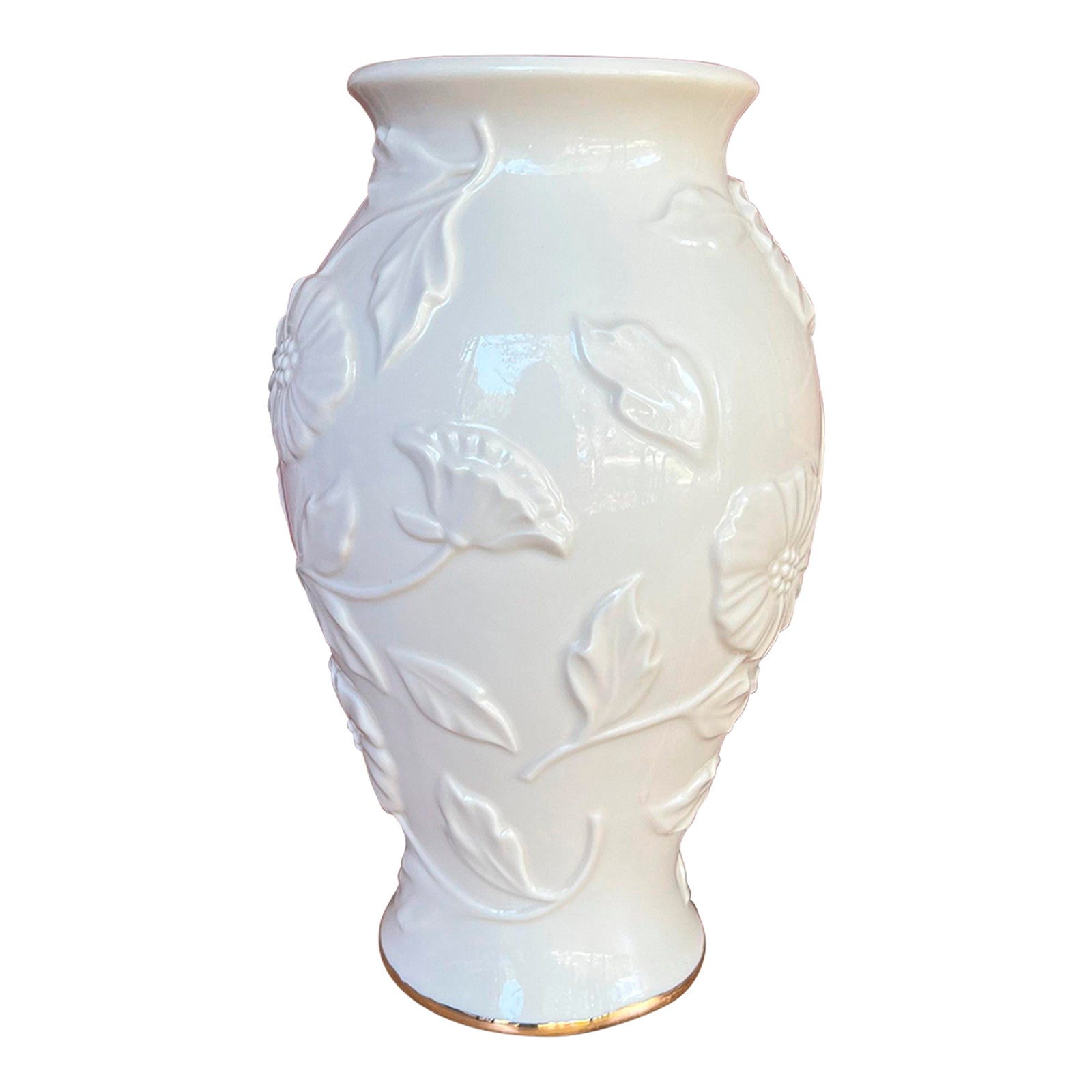 Lenox Poppy Porcelain Vase Chairish