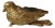 Gabriella Crespi, Sparrow Figure, 1974, Bronze and Murano Glass For Sale