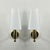 Mid-Century Brass V18 Wall Lights attributed to Eje Ahlgren for Bergboms, Sweden, 1960s, Set of 2 For Sale - Image 17 of 18