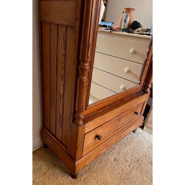1900s French Pine Armoire For Sale - Image 4 of 13