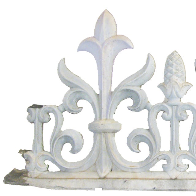 Shabby Chic 18th C. French Zinc Architectural Element For Sale - Image 3 of 5
